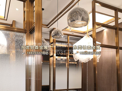 金属屏风隔断及装饰